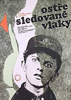 Плакат фильма "Поезда под пристальным наблюдением"